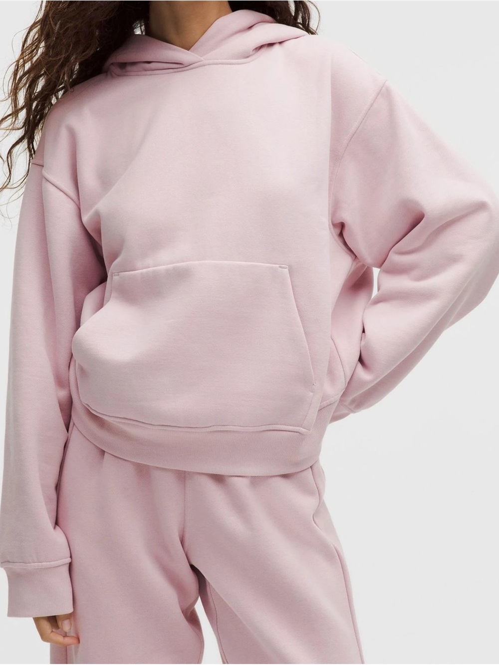 Lululemon Womens Steady State Hoodie Porcelain Pink Sweatshirt Size XS